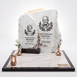Корка из белого мрамора