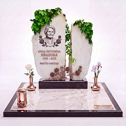 Корка из белого мрамора